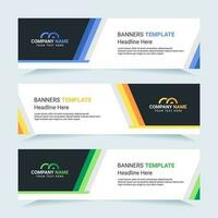 Vector modern set of colorful abstract banners. For card and banner needs. Vector Illustration