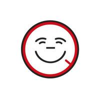 The Joy of Happiness An Image of an Uplifting and Colorful Icon Logo vector