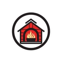 Warm Hearth Charm Cozy Ambiance Illuminates the Image of a Beautiful Fireplace vector