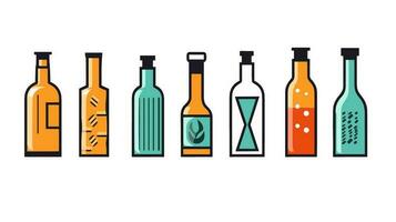 Elevate Your Design Explore the Captivating Bottle Icon for Your Next Project vector