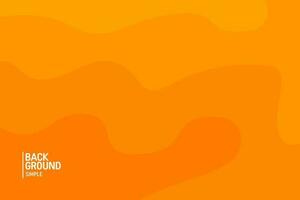 Abstract background in orange colors. Fluid banner template vector illustration.