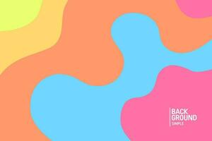 Colorful abstract background. Fluid banner template vector illustration.