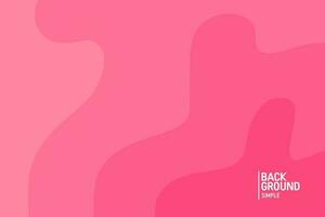 Abstract background in pink colors. Fluid banner template vector illustration.