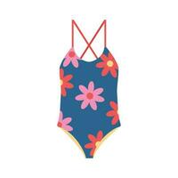 The swimsuit is compatible. Beach set for summer trips. Vacation accessories for sea vacations. vector