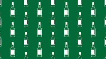 soju bottle icon pattern vector