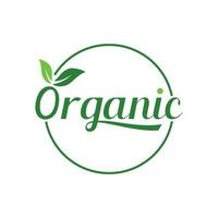 natural orgánico logo diseño con hojas concepto.logo para natural productos, ecología, belleza, biología y agricultura. vector