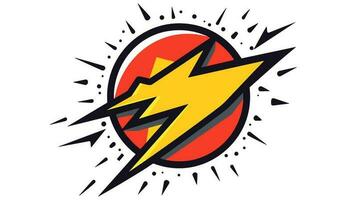 Electrifying Energy Unleashed Dynamic Thunder Banner Igniting Excitement and Power vector