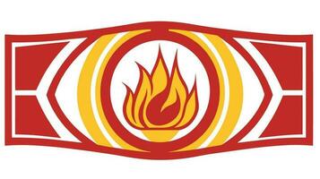 Blazing Elegance Captivating Fire Banner Image for Engaging Visual Experiences vector