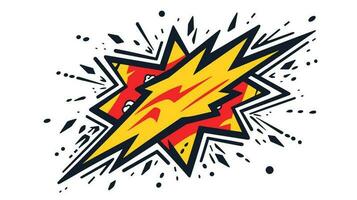 Electrifying Energy Unleashed Dynamic Thunder Banner Igniting Excitement and Power vector