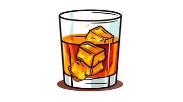 whisky vaso icono elevar tu diseño con el eterno encanto de whisky vasos vector