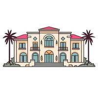 The Luxury of Home An Image of an Elegant and Sophisticated Villa Logo vector