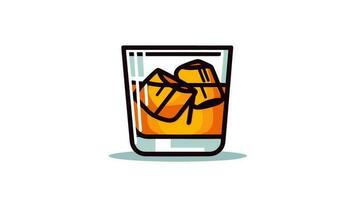 whisky vaso icono elevar tu diseño con el eterno encanto de whisky vasos vector