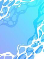 Abstract water wave vector illustration, design background.