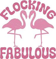 Flamingo Quotes Design vector