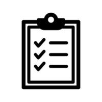 checklist icon for graphic and web design vector