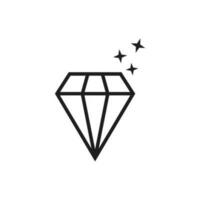 diamond icon for web and graphic design vector