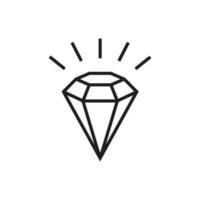 diamante icono para web y gráfico diseño vector