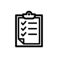 checklist icon for graphic and web design vector