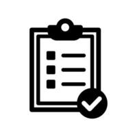 checklist icon for graphic and web design vector