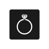 diamond ring icon vector