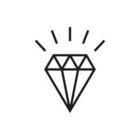 diamond icon for web and graphic design vector