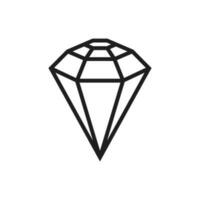 diamante icono para web y gráfico diseño vector