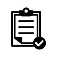 checklist icon for graphic and web design vector