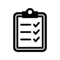 checklist icon for graphic and web design vector