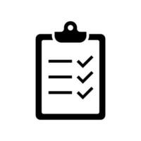 checklist icon for graphic and web design vector