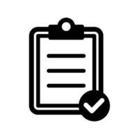 checklist icon for graphic and web design vector