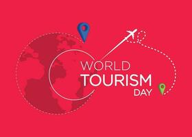 World Tourism day logo and Backdrop Vector Illustration Design