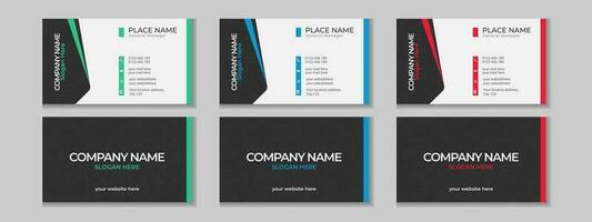 Abstract simple creative modern and clean professional business card template design with texture and pattern, elegant corporate visiting card, name card, corporate business card design with mockup vector