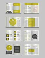 Company profile, multipage brochure template, include cover page, vertical a4 format presentation, landing page, annual report, leaflet, magazine, catalog, minimalist colorful geometric layout design vector