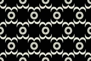 Ethnic Ikat fabric pattern geometric style.African Ikat embroidery Ethnic oriental pattern black background. Abstract,vector,illustration.Texture,clothing,frame,decoration,carpet,motif. vector