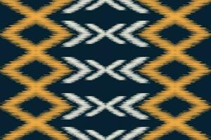 Ethnic Ikat fabric pattern geometric style.African Ikat embroidery Ethnic oriental pattern blue background. Abstract,vector,illustration.Texture,clothing,frame,decoration,carpet,motif. vector