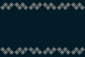 Ethnic geometric fabric pattern Cross Stitch.Ikat embroidery Ethnic oriental Pixel pattern black background. Abstract,vector,illustration. Texture,clothing,frame,decoration,motifs,silk wallpaper. vector