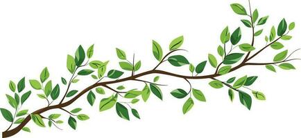 tree branch illustration for wall art and sticker vector