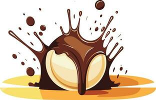 chocolate splashes illustration vector