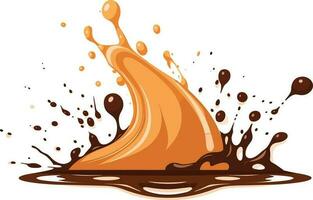 chocolate splashes illustration vector