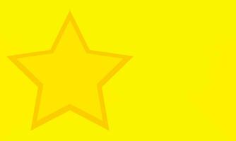 yellow background with golder star. Vector illustration