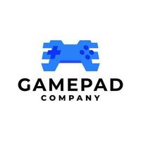 illustration of a abstract gamepad. joystick logo for any business related to video game. vector