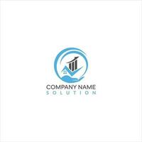 Modern Finance Business Logo. Creative Growth Icon Logo Template vector