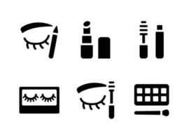 Simple Set of Cosmetic Vector Solid Icons