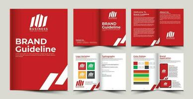 Brand guideline design. vector