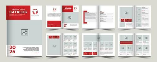 Product catalogue template design vector