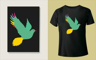 Multiple color Tee shirt design vector