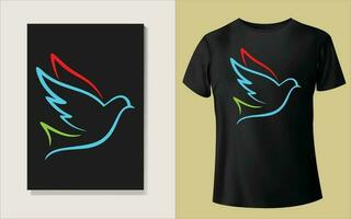 Multiple color Tee shirt design vector