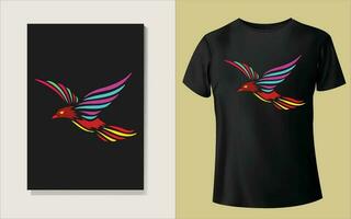 Multiple color Tee shirt design vector