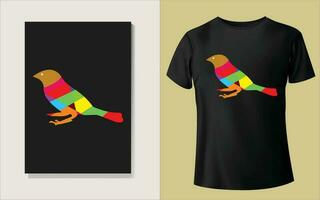 Multiple color Tee shirt design vector