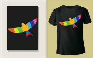 Multiple color Tee shirt design vector